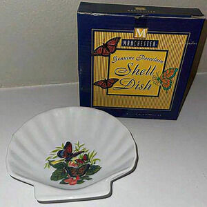 Manchester genuine porcelain shell‎ Dish Butterflies￼